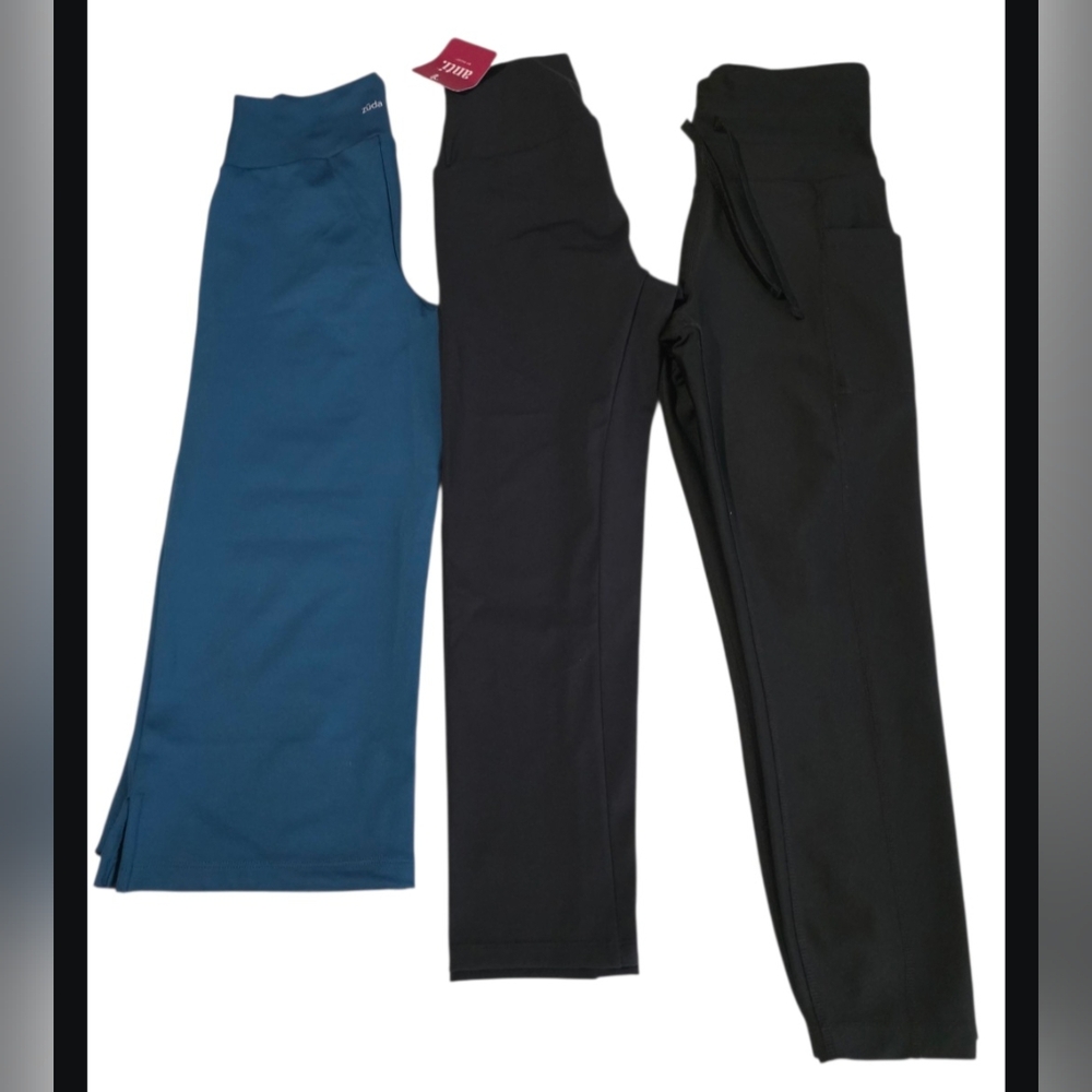 Zuda Blue and Black Leggings for Effortless Style